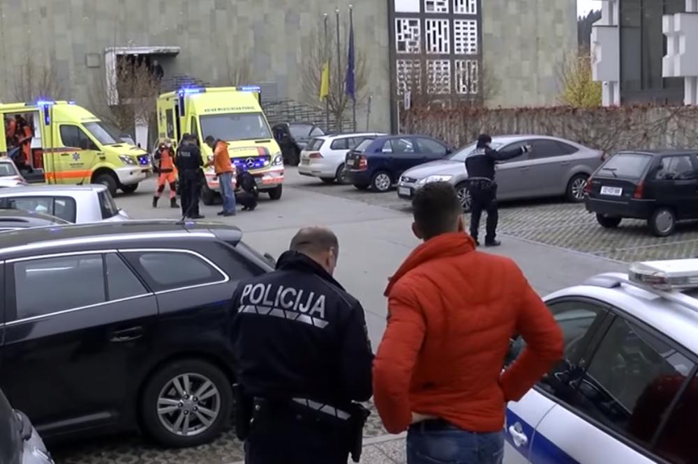 LUDAK PRETI SAMOUBISTVOM I NASRĆE NA POLICIJSKU PATROLU: Haos, napao policajku NOŽEM! (VIDEO)