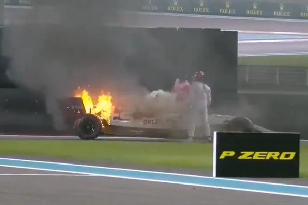 ZAVRŠAVAJTE TU SEZONU DOK NEKO NIJE STRADAO: Novi požar u F1, vozač ponovo iskakao iz zapaljenog bolida! (VIDEO)