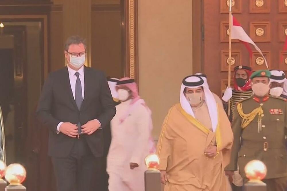 KRALJ HAMAD SA VUČIĆEM: Mi u Kraljevini Bahrein smatramo da je vaša poseta našoj zemlji važan istorijski korak