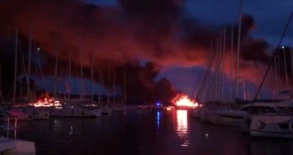 Brod, Marina, Požar