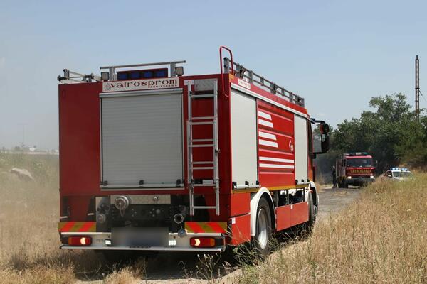 ZAPALILA SE NISKA TRAVA U PUPOVCU: Vatrogasci brzo lokalizovali požar!