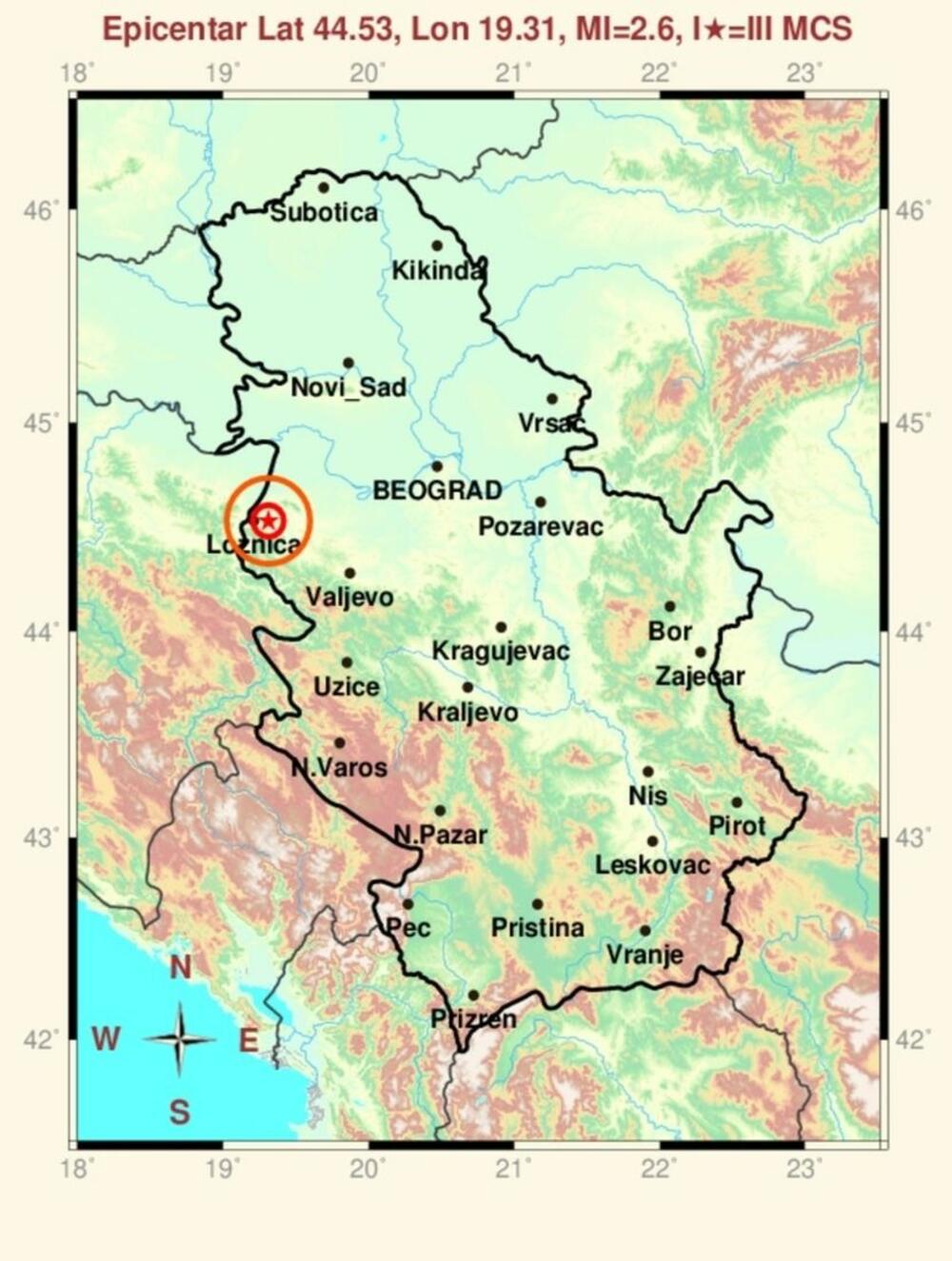 Zemljotres Loznica