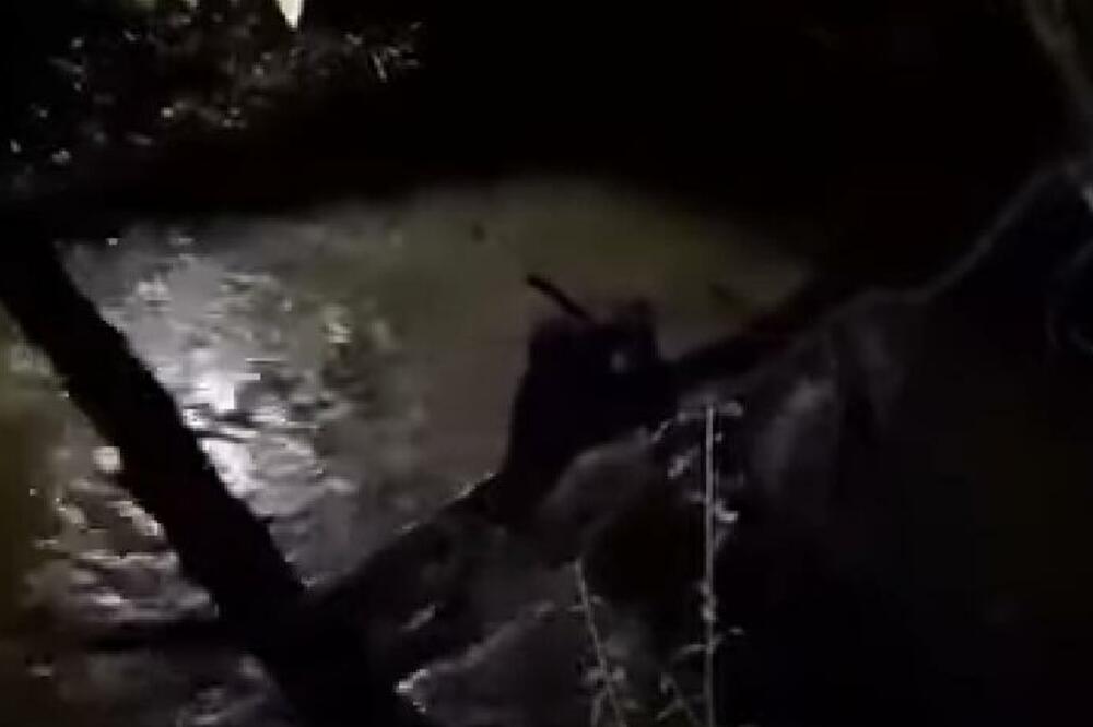 DRAMATIČAN SNIMAK IZ ISTRE! Policajci spasili ženu iz nabujale reke, dete odvukla struja (VIDEO)