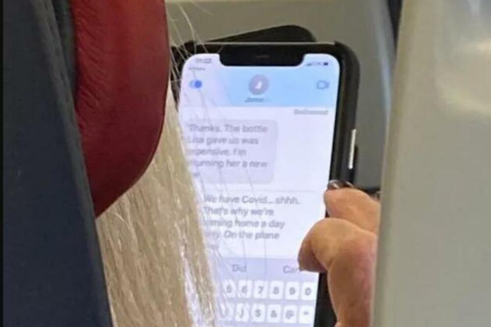 AU! Žena pročitala šokantu poruku na ekranu putnice ispred sebe u avionu, usledila žestoka rasprava!