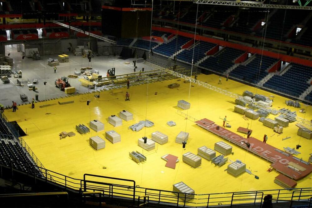 KRENULI RADOVI U ARENI: Svetsko atletsko prvenstvo u dvorani sve je bliže (FOTO)