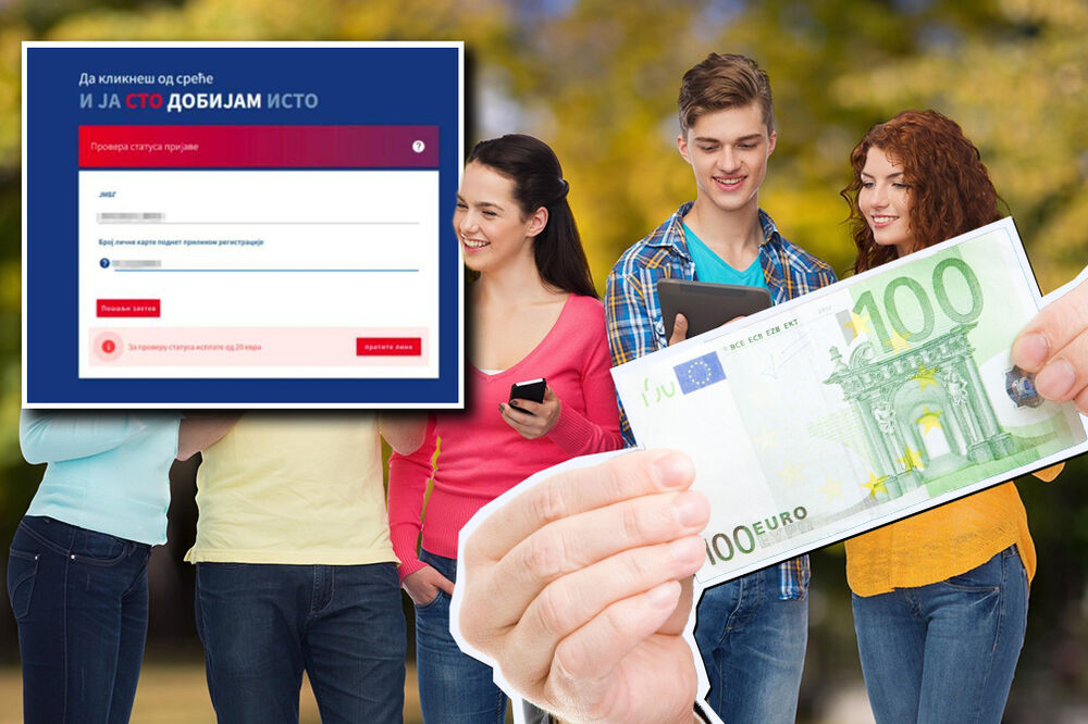 PROVERITE SVOJE RAČUNE, DANAS JE POSLEDNJI DAN ISPLATE: Još jedan deo mladih će dobiti 100 evra