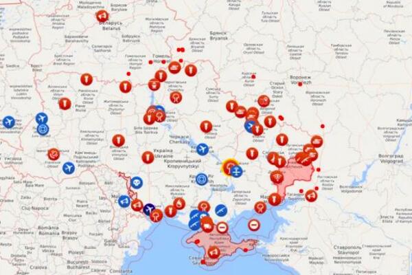 MAPA RUSKOG MANEVRA: Ovako je izgledao Putinov noćni pohod na Ukrajinu, EKSPLOZIJE odjeknule širom zemlje (FOTO)