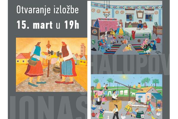 Otvaranje izložbe slika "Iz dva ugla" Zuzane Halupove i Martina Jonoša u utorak, 15. marta u 19h u Parobrodu