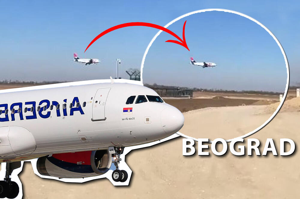PRVI SNIMAK TRENUTKA SLETANJA AVIONA KOJI JE KRENUO ZA MOSKVU! Evo kako se spušta na beogradski aerodrom (VIDEO)