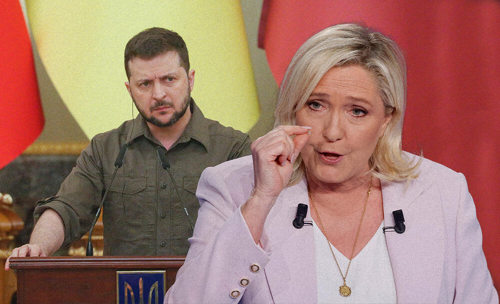 Marin Le Pen, Volodimir Zelenski