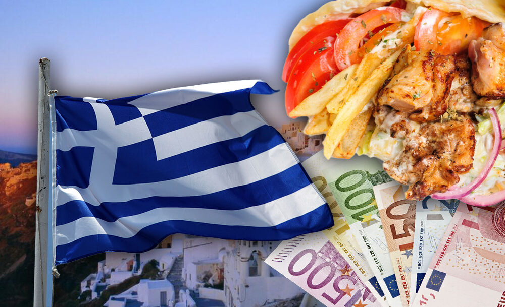 cena girosa u Grčkoj