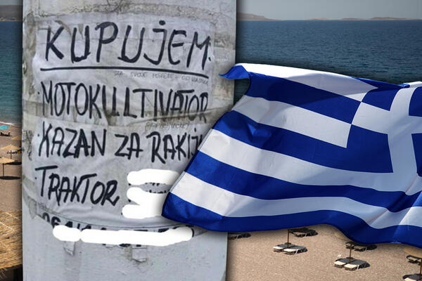 ŠTA SVE NEĆE SRBIN DA IZMISLI? Usred Grčke osvanuo OGLAS na srpskom jeziku - turisti trljaju OČI i NE VERUJU!(FOTO)