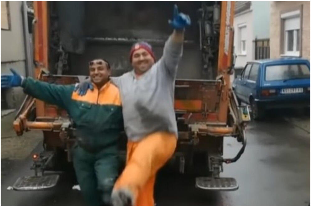 KAKVI KRALJEVI! Radnici Gradske čistoće u Novom Sadu izbacuju đubre i ĐUSKAJU UZ MUZIKU (VIDEO)