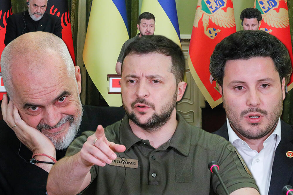 SKANDAL! ZELENSKI POBRKAO LONČIĆE: Ukrajinski predsednik ZBUNIO ceo svet - ko je Abazović, a ko Rama? (FOTO)