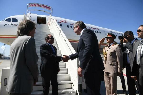 PRVA POSETA NAKON 35 GODINA: Predsednik Egipta sastao se sa srpskim predsednikom (FOTO)