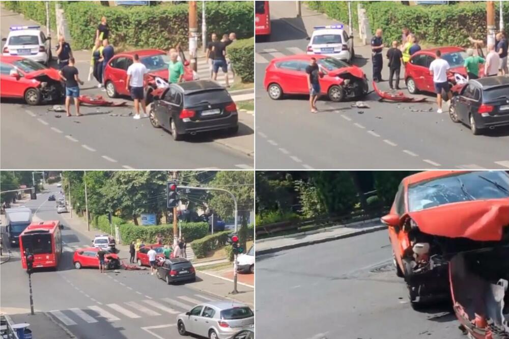 TEŠKA SAOBRAĆAJKA U ŽARKOVU: 2 crvena auta IZLUPANA, stvara se GUŽVA! (VIDEO)
