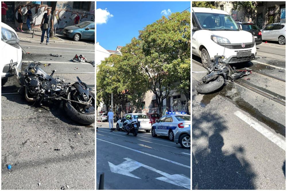 TRAGEDIJA U CENTRU BEOGRADA: Motorista POGINUO u nesreći, imao je SAMO 20 GODINA! (FOTO)
