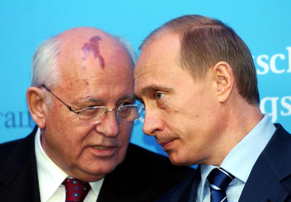 Mihail Gorbačov i Vladimir Putin 