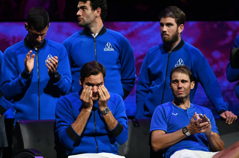 Rafael Nadal, Rodžer Federer, Novak Đoković, Kameron Nori, Mateo Beretini