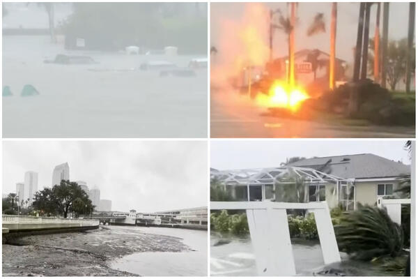 STRAVIČNI PRIZORI SA FLORIDE: Uragan Ijan nosi sve pred sobom, MILIONI ljudi bez STRUJE! TEK SLEDE TEŠKI DANI VIDEO