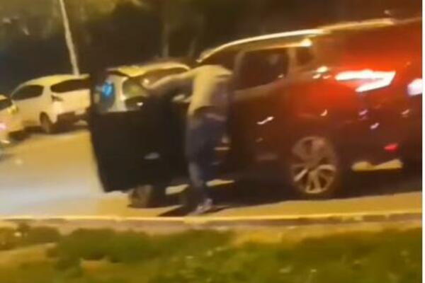 ŽESTOKA TUČA NA NOVOM BEOGRADU: Vozač automobila nije hteo da stane na pešačkom, a onda je nastao HAOS (VIDEO)