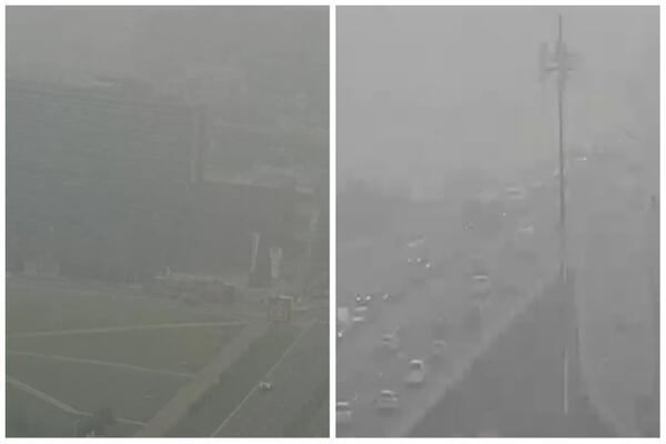 OVO ŠTO JEDVA VIDITE JE BEOGRAD: Magla okovala prestonicu, oprezno vozite! (FOTO)