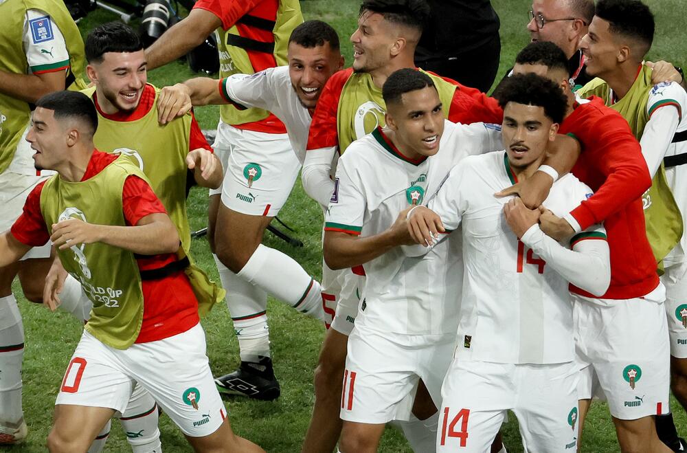 Slavlje fudbalera Maroka