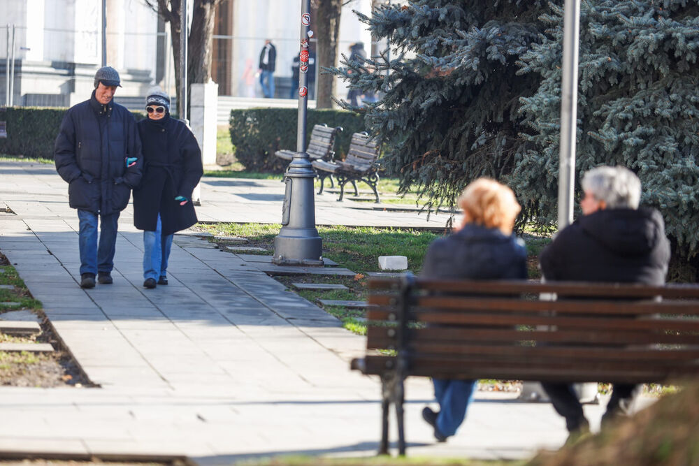 lepo vreme, Zima, ljudi u beogradu, šetnja