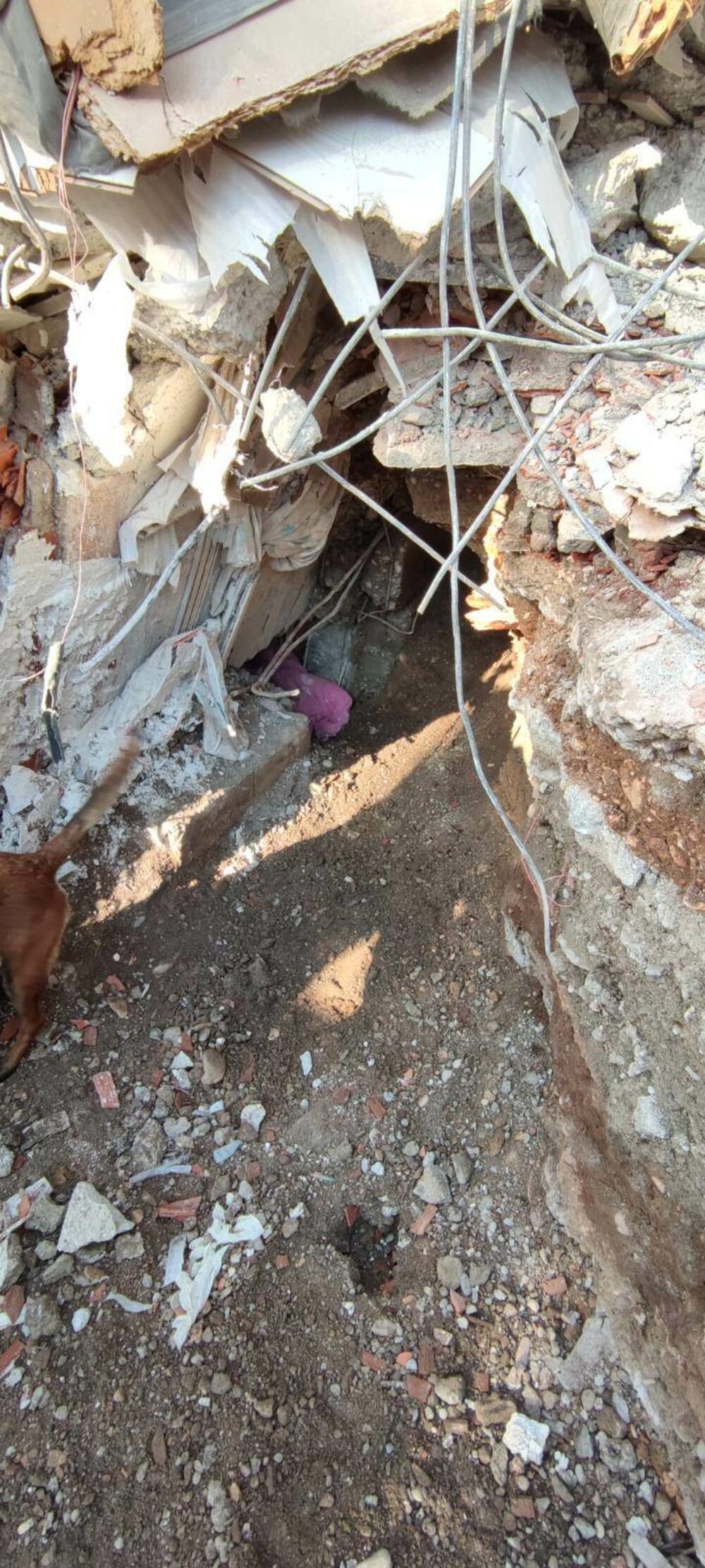 Tunel koji su iskopali do devojčice kako bi je izvadili iz ruševina