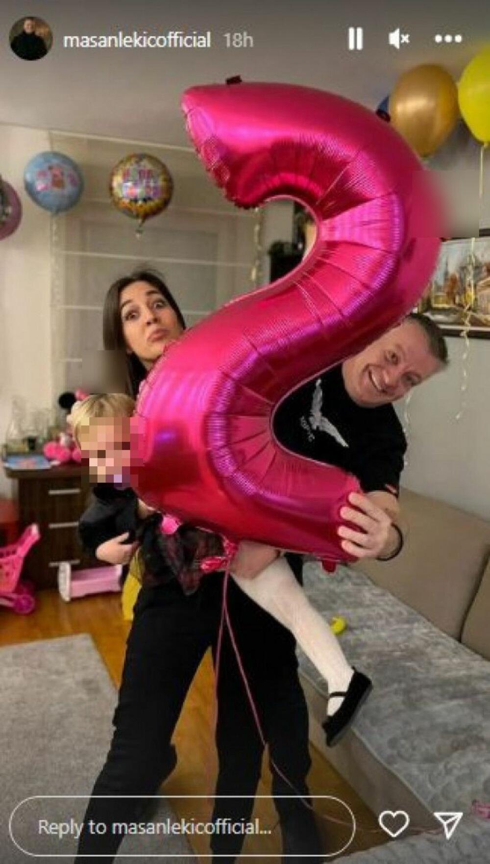 Mašan Lekić proslavio rođendan sa ćerkom