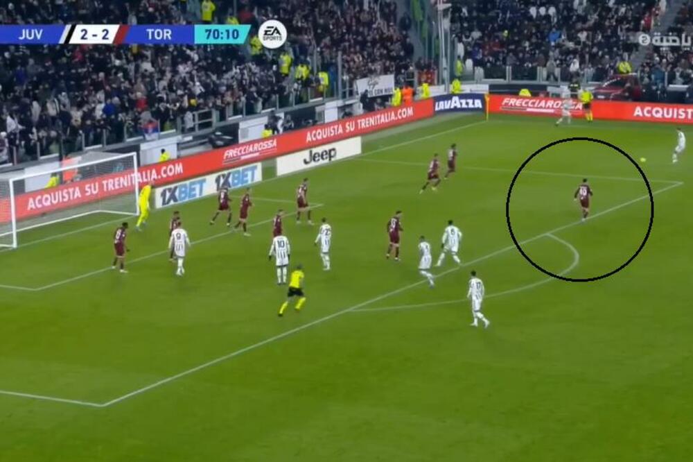 BOG SVE VIDI, A OVO JE JURIĆ VIDEO: Radonjić nije čuvao NIKOGA kod gola Juventusa! (VIDEO)