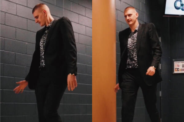 JOKIĆ NASTAVLJA DA ŠOKIRA STAJLINGOM: Nikola prošetao u košulji u stilu Del Boja, NBA fanovi u čudu! (VIDEO)