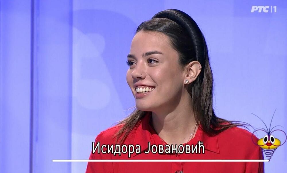 Isidora Jovanović u emisiji 'Slagalica'