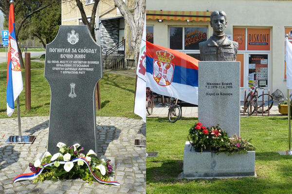 Položeni venci na spomenicima braniocima Sremske Mitrovice u Aprilskom ratu i Milenku Božiću, heroju sa Košara