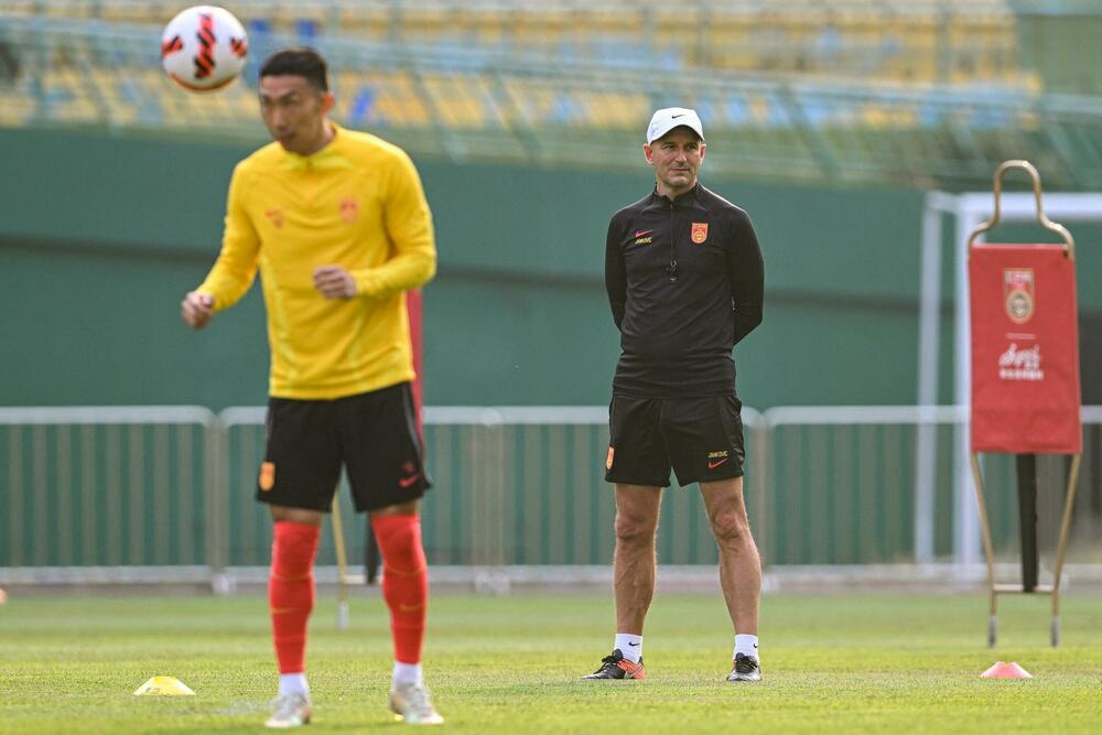 Aleksandar Janković na treningu reprezentacije Kine