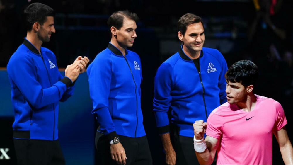 Rodžer Federer, Novak Đoković, Rafael Nadal, Karlos Alkaras