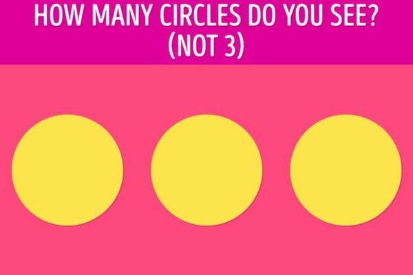 ODGOVORITE TAČNO ZA SAMO 7 SEKUNDI, RETKO KOME JE USPELO: Koliko krugova vidite na slici