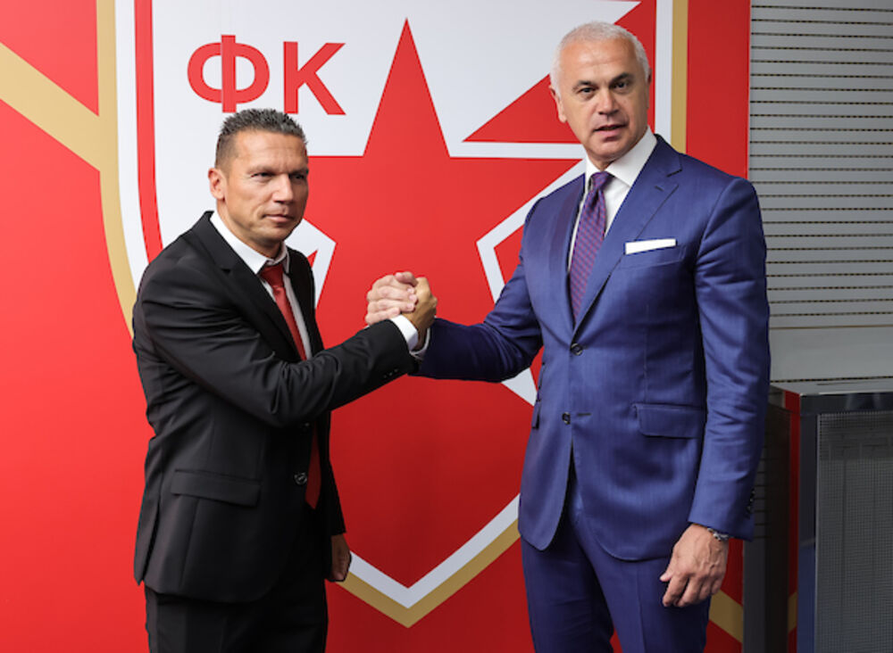 Barak Bahar i Zvezdan Terzić na predstavljanju za novog trenera Crvene zvezde
