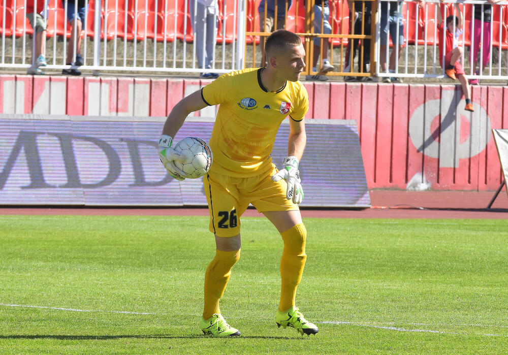 Aleksandar Jovanović dok je nosio dres Radničkog iz Niša
