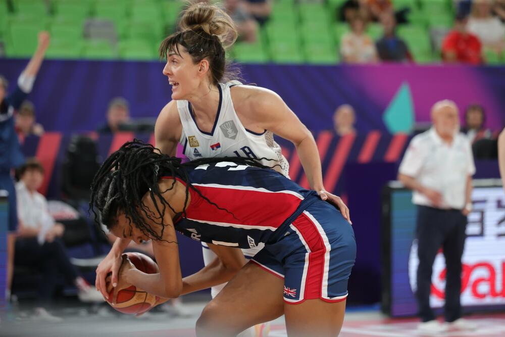 Ženska košarkaška reprezentacija Srbije, Ženska košarkaška reprezentacija Velike Britanije, Evropsko prvenstvo u košarci