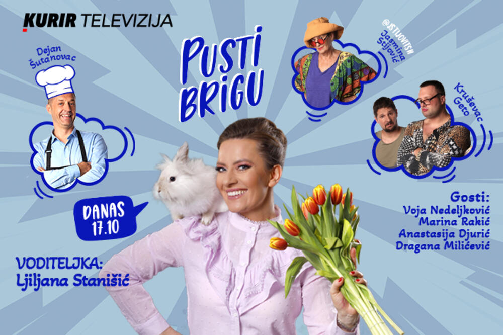 PUSTI BRIGU! Provedi nedelju popodne uz Ljiljanu Stanišić, njene sjajne goste i najbolje komičare!