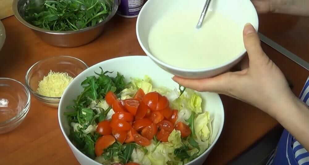 Dijetalna cezar salata, Salata