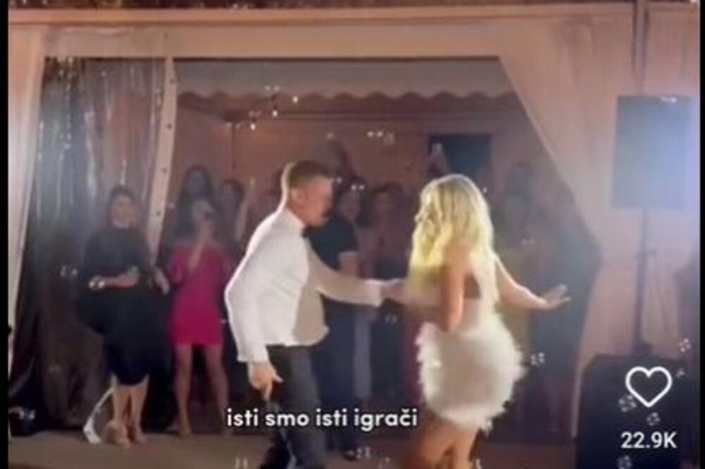 MLADA PRIDRŽAVA GRUDI, MLADOŽENJA U TRANSU: Gosti na srpskoj svadbi ZAPREPAŠĆENI prvim plesom mladenaca (VIDEO)