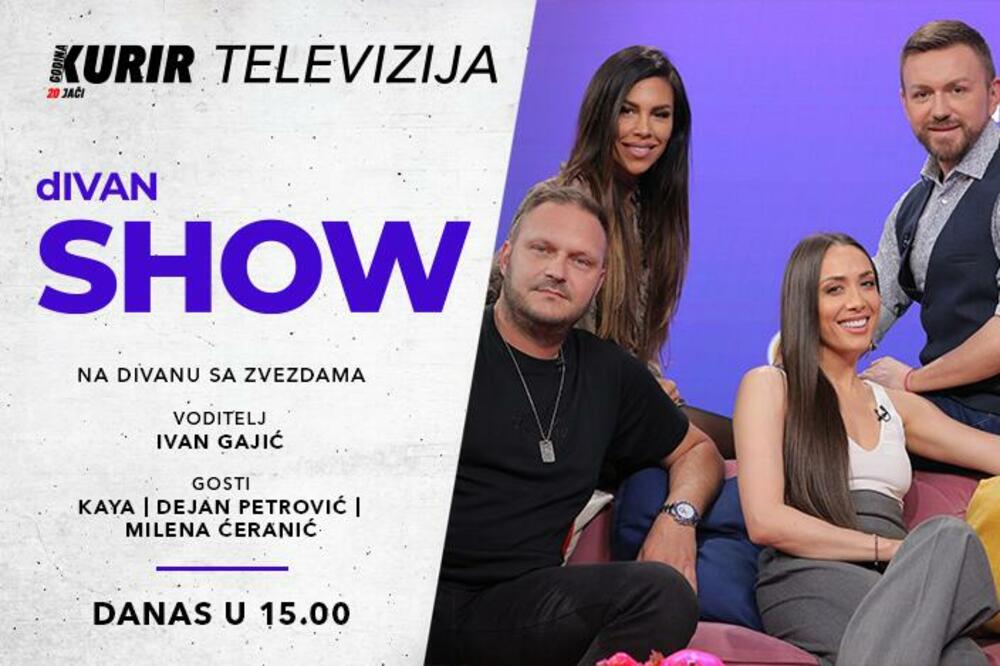 „dIvan show“ i ovog vikenda obećava zabavu: Kaya, Milena Ćeranić i Dejan Petrović kakve do sada niste upoznali