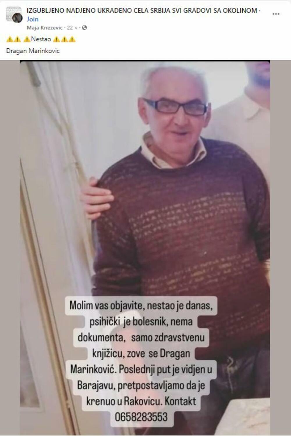 Nestao Dragan Marinković