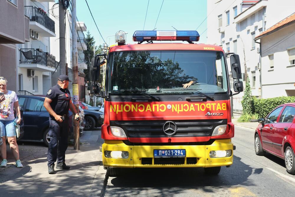 Vatrogasci na pokušaju iseljenja porodice Pavlović