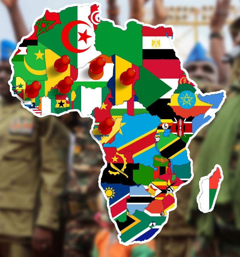 Mapa pučeva u Africi u poslenje tri godine: Mali, Čad, Niger, Burkina Faso, Gabon, Gvineja