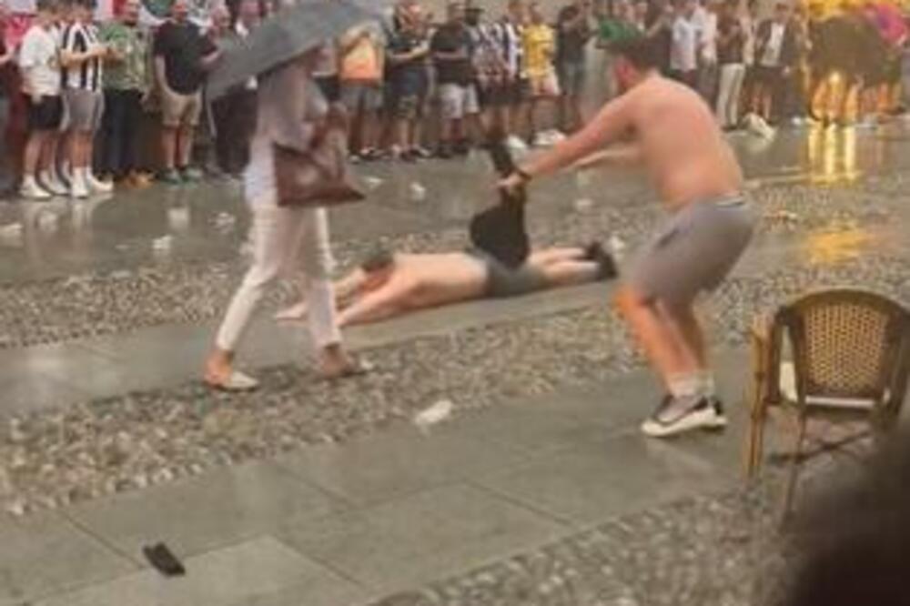 ENGLEZI PRAVILI HAOS U MILANU, ITALIJANI GLEDALI U ŠOKU: Plesali, urlikali i ležali polugoli po ulici! (VIDEO)