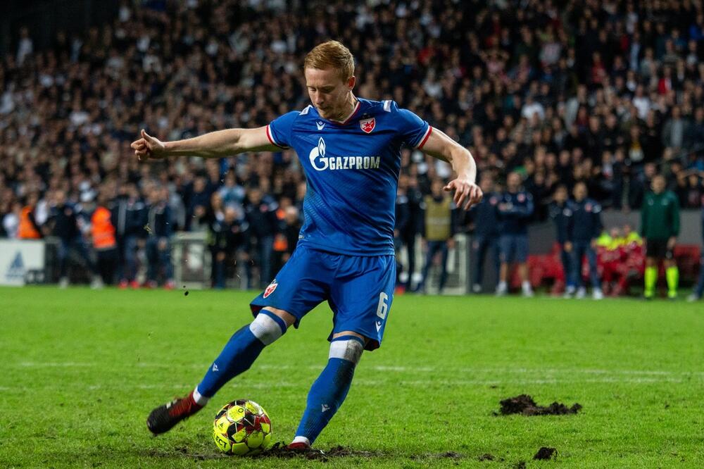 Trenutak kada je Radovan Pankov dao drugi gol sa penala u Kopenhagenu
