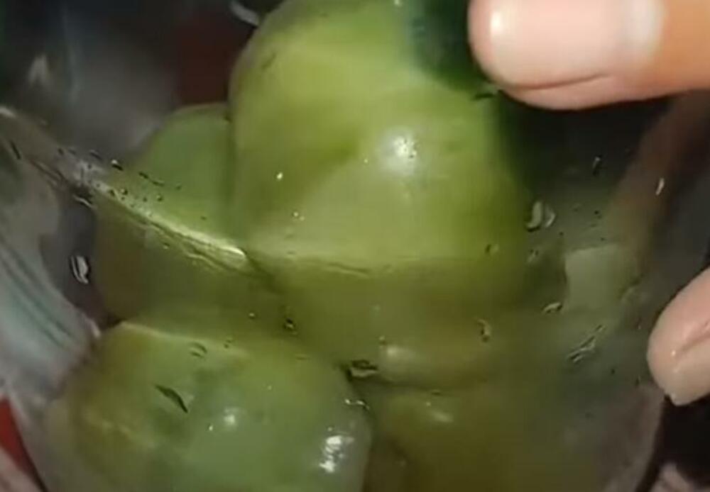 Zeleni paradajz u tegli
